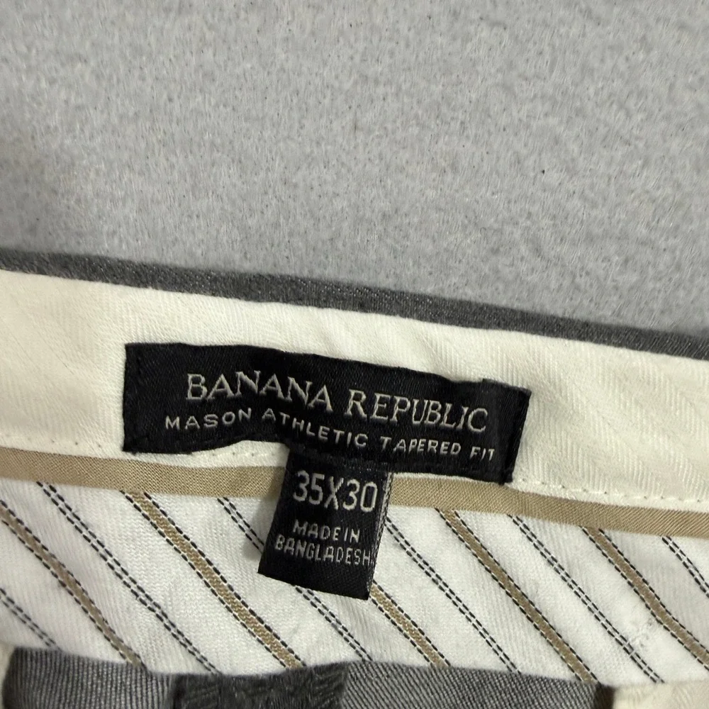 Banana Republic Pants 35x30 (Fit 36x26) Mason Athletic Tapered Fit Chino Stretch